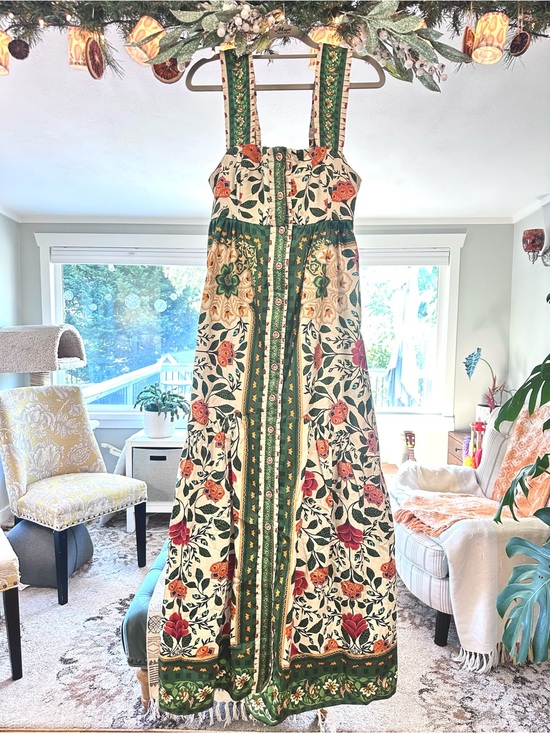FARM Rio Dresses & Skirts - NWT - FARM Rio Garden Tapestry Sand Maxi Sundress - Size L